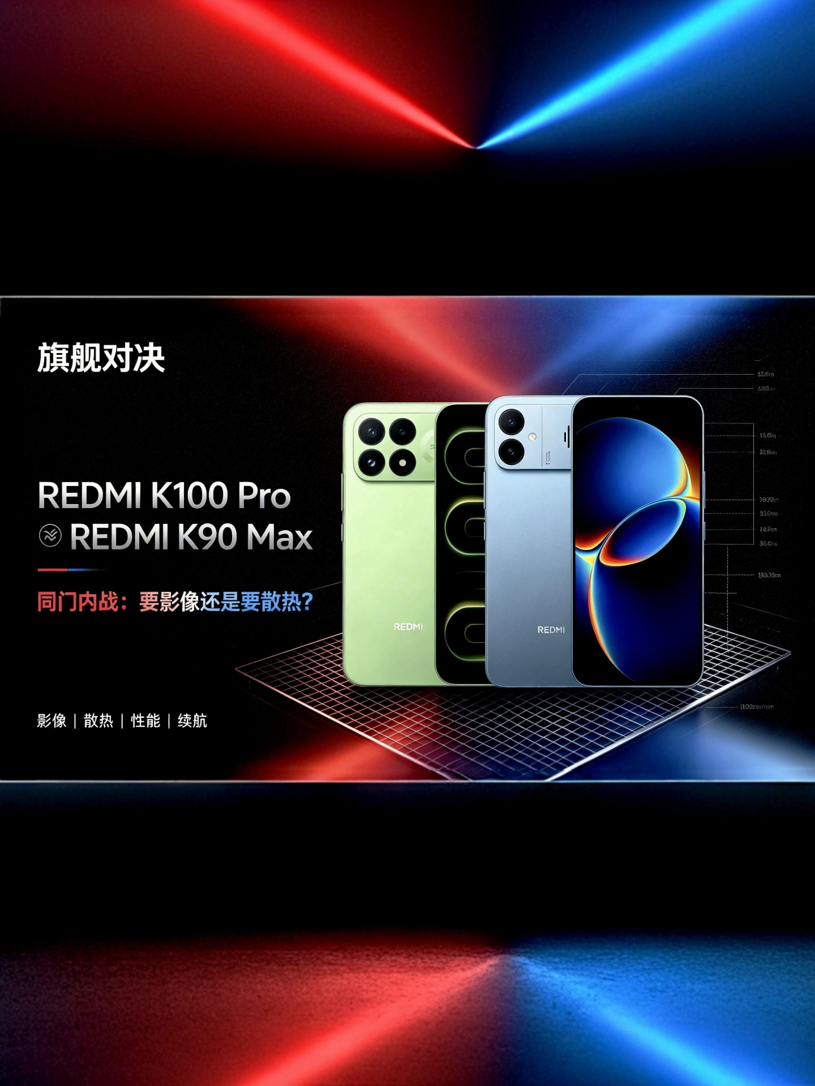 REDMI K100 Pro🆚REDMI K90 Max|同门内战:要影像还是要散热?